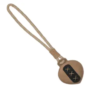 BOW WOW игрушка для собак веревочная с кожаной отделкой и мячиком бежевый