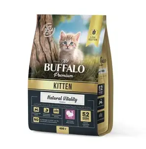 Mr.Buffalo Kitten Natural Vitality корм сухой для котят с индейкой