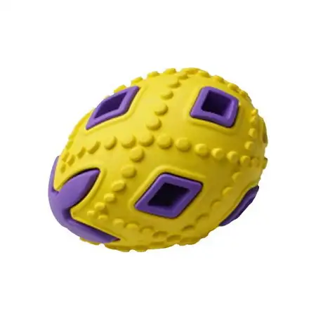 Купить homepet silver series игрушка для собак яйцо желто-фиолетовое каучук